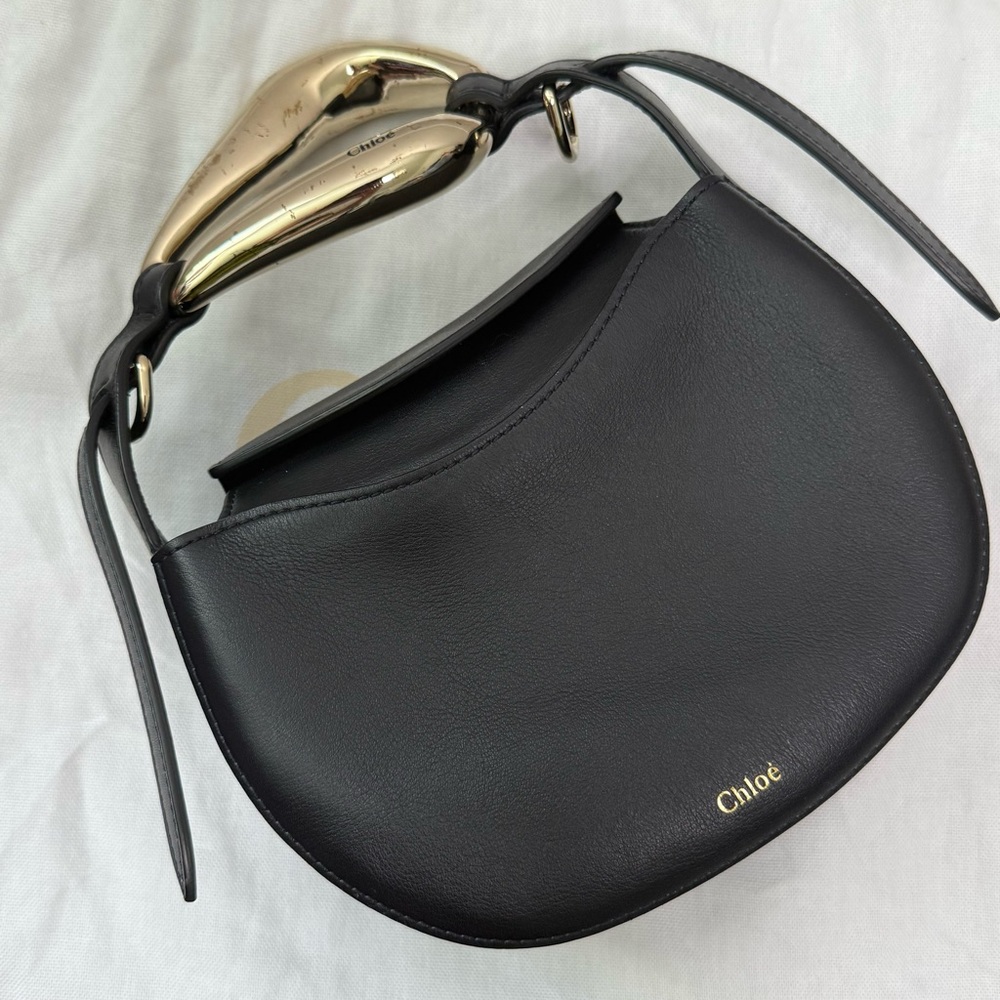 Chloé Kiss Bag Small Black Leather
